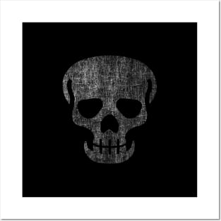 Skull Figure with Abstract Texture (nibulissa 02) Posters and Art